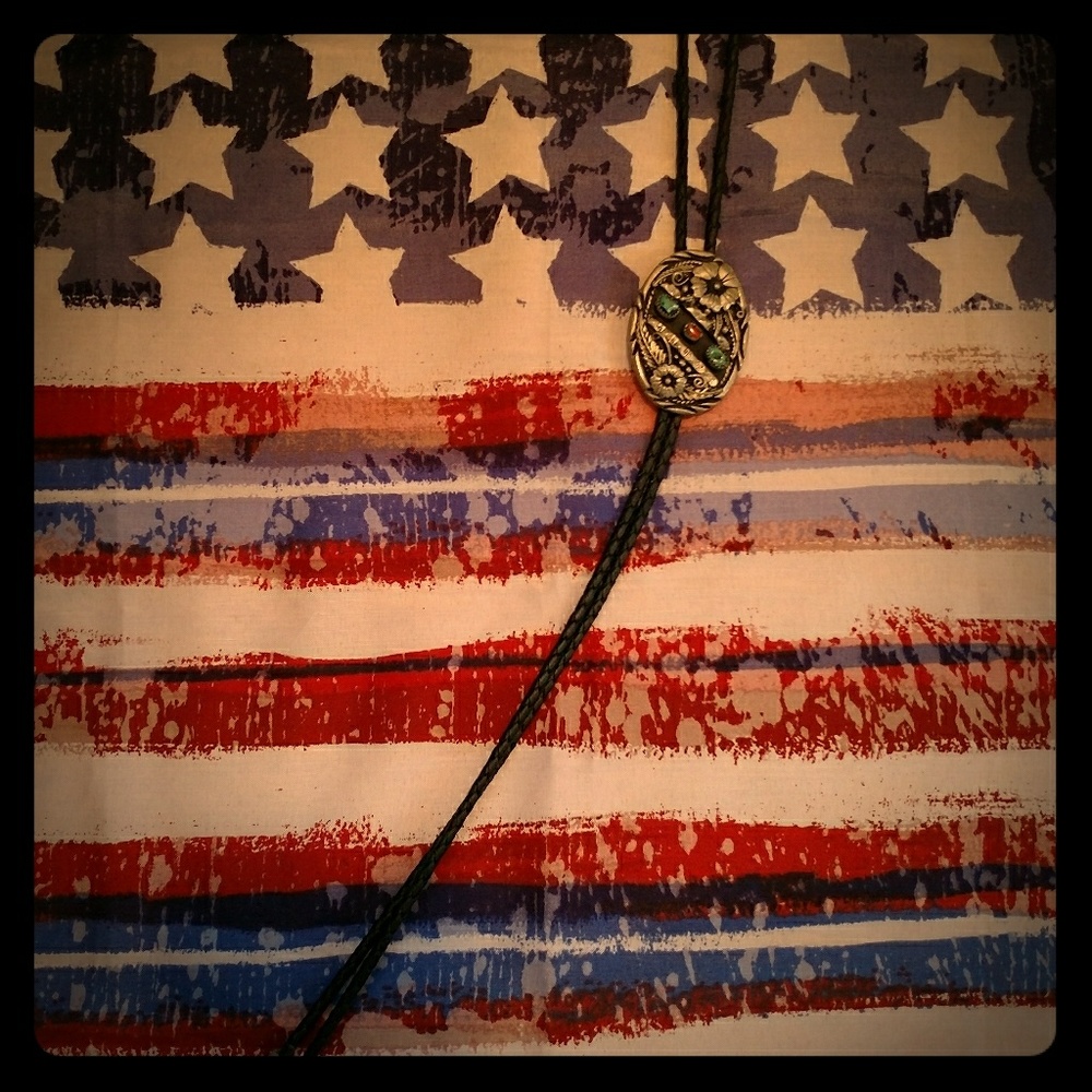 Western style neck tie